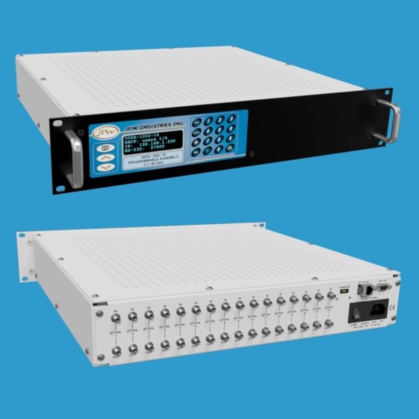 JFW model 50PA-1002-16 2.9MM consists up to 16 programmable attenuators with Ethernet control