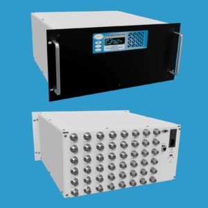 JFW model 50PA-847 N attenuator assembly 50 Ohm 19 inch rack Ethernet