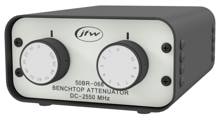 Benchtop attenuator with manual rotary attenuators