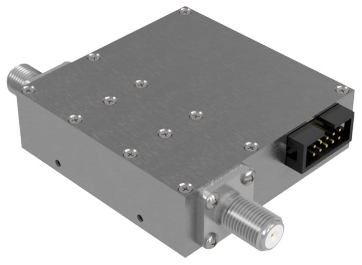 75 Ohm solid-state programmable with TTL control and F female RF connectors