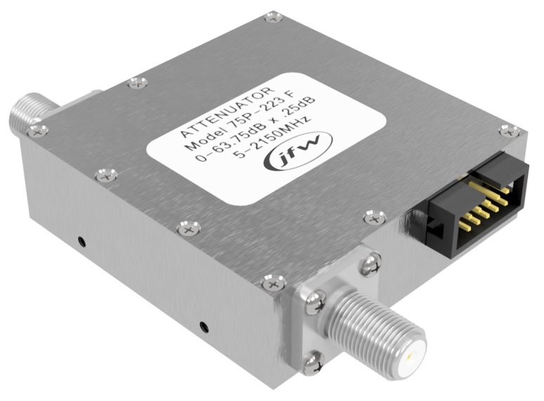 75 Ohm solid-state programmable with TTL control and F female RF connectors