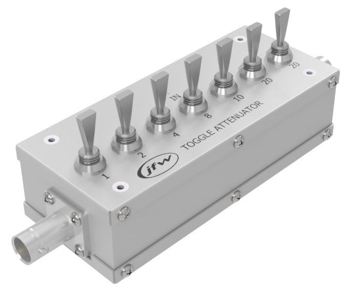 Manual toggle attenuator with SMA female