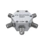 JFW model 50PD-018 resistive 4way power divider/combiner with 50 Ohm SMA female connectors