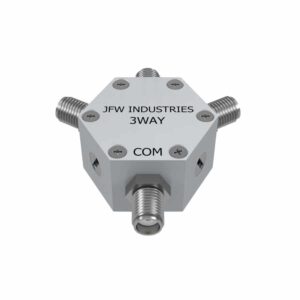 JFW model 50PD-292 resistive 3way power divider/combiner with 50 Ohm SMA female connectors
