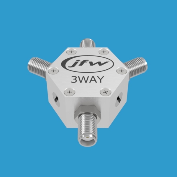 JFW model 50PD-292 resistive 3way power divider/combiner with 50 Ohm SMA female connectors