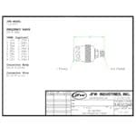 RF adapter 50 Ohm SMA female to N female