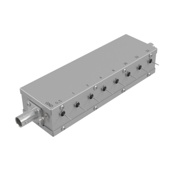75 Ohm relay programmable attenuator BNC female DC-1218MHz attenuation range 0 to 95.5dB by 0.5dB steps