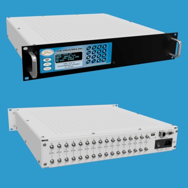 JFW model 50PA-1019-16 2.9MM consists up to 16 programmable attenuators with Ethernet control