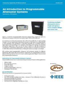 Introduction to Programmable Attenuators