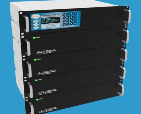 Assembly with 64 attenuators 200-6000 MHz