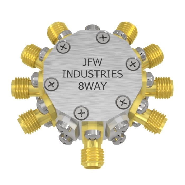 JFW model 50PD-871 resistive 8-way power divider/combiner with SMA female