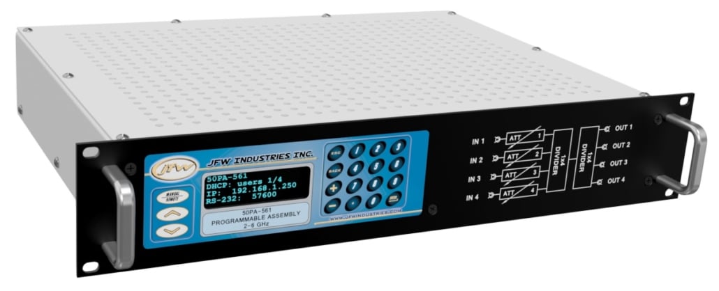 JFW Industries Limited Fan-out Handover Test System with Variable Attenuators