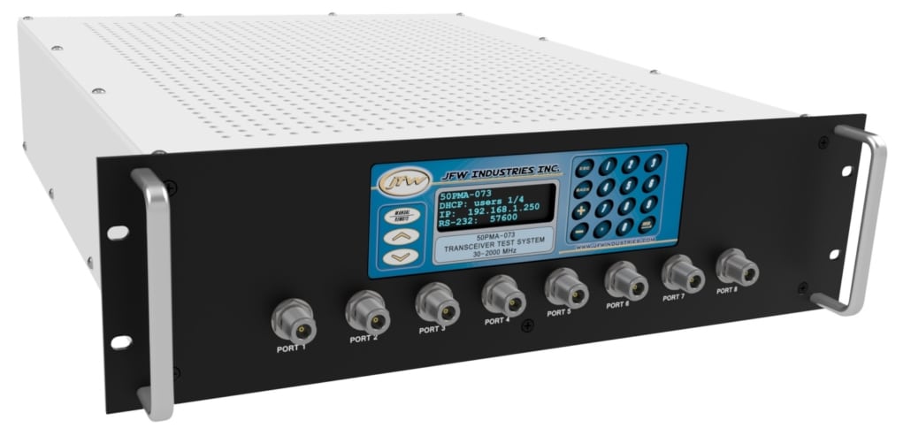 JFW model 50PMA-073 Hub Fan-out Transceiver Test System