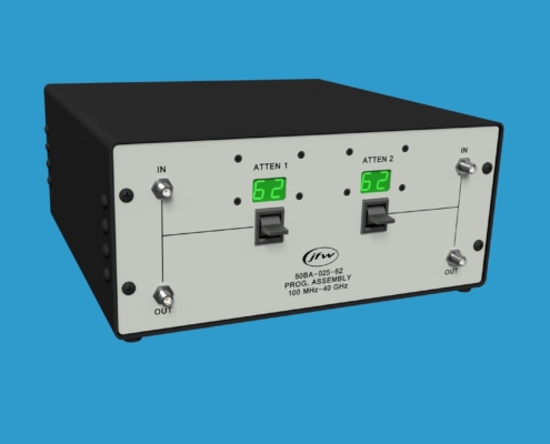 JFW model 50BA-025-62 2.9MM dual channel attenuator with Ethernet/Serial control