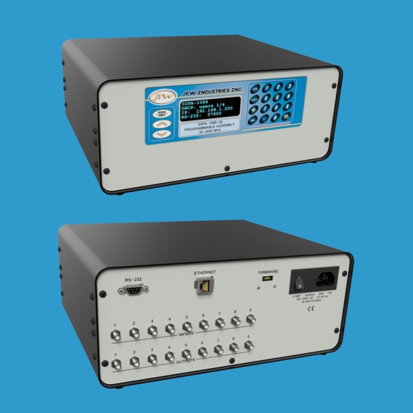 JFW model 50PA-1088-09 SMA nine channel attenuator assembly with Ethernet control