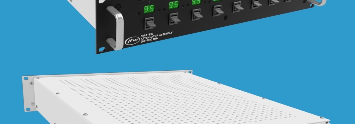 JFW model 50PA-839 N eight channel attenuator assembly with Ethernet/Serial remote control