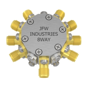 JFW model 50PD-746 resistive 8way power divider/combiner with 50 Ohm SMA female connectors