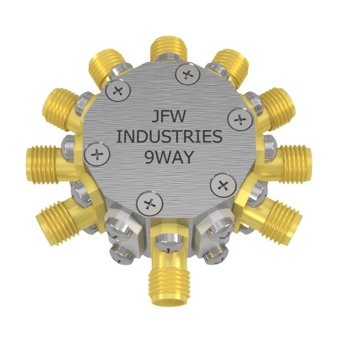 9-Way Power Divider/Combiner DC-6 GHz | 50PD-760 SMA - JFW Industries