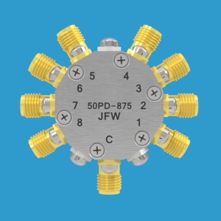 8-Way with Isolation Paths DC-6 GHz | 50PD-875 SMA