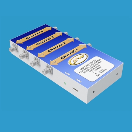 JFW model 50P-2138 SMA is a 4 channel USB attenuator