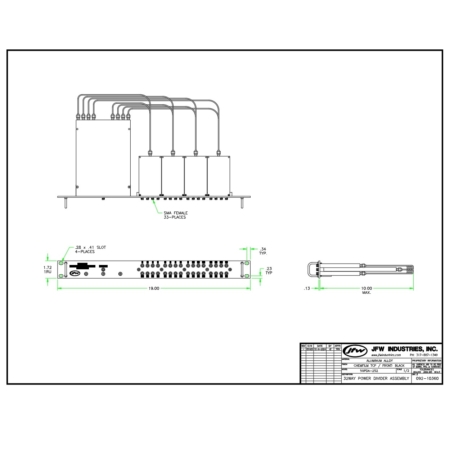 32-Way Power Divider/Combiner Assembly
